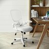Flash Furniture Office Chair, Mesh, White HL-0016-1-WH-WH-GG